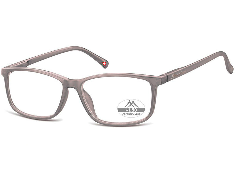 Ochelari de citit Montana HMR62A +2.00 2024, grey, din Acetat, unisex, dreptunghiular + husa