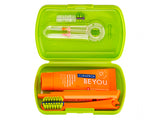 CURAPROX Set Travel Ortho green, travel toothbrush, interdental brush, toothpaste 10ml