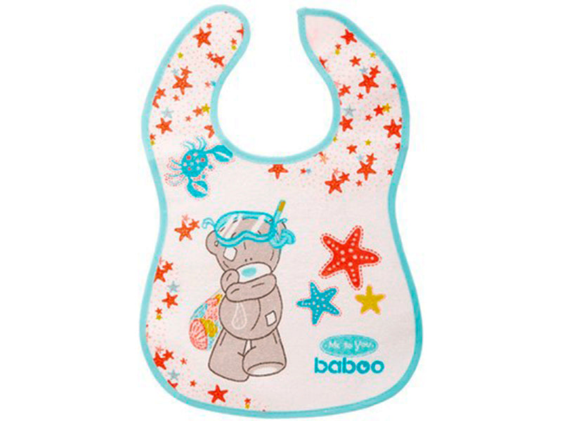 Baboo baveta din cotton alb Me to You 3M+ 1buc  11-100
