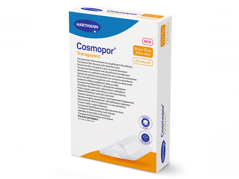 Hartmann Cosmopor Transparent Plasture steril cu corp absorbant 10 x 25cm 9010590