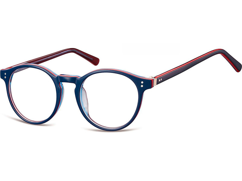Rama optica Montana AM74F-46, 2024, blue/red/clear, din Acetat, p/u copii