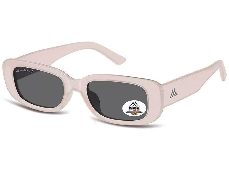 Ochelari de soare Montana MP65D, 2024, transparent pink, din Acetat, p/u femei +husa