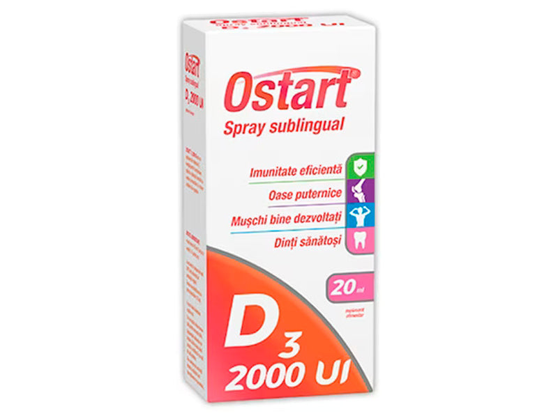 Ostart D3 2000UI spray sublingual 20ml