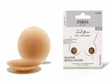 Parsa Beauty Adeziv din silicon pentru mameloane Dark Nude 4buc