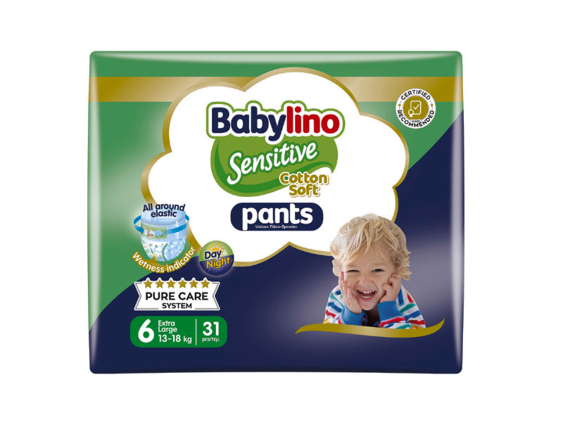 Babylino Sensitive Pants Unisex scutece-chiloti 6 (13-18kg new)
