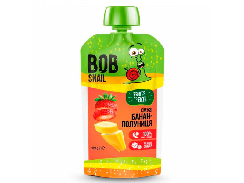 Bob Snail pireu smoothie banana-capsuna