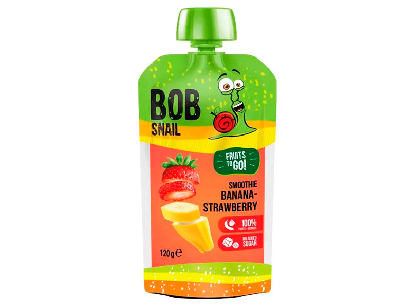 Bob Snail pireu smoothie banana-capsuna