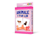 Carte 27 cartonase. animale si puii lor c/b