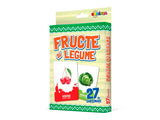 Carte 27 cartonase fructe si legume c/b