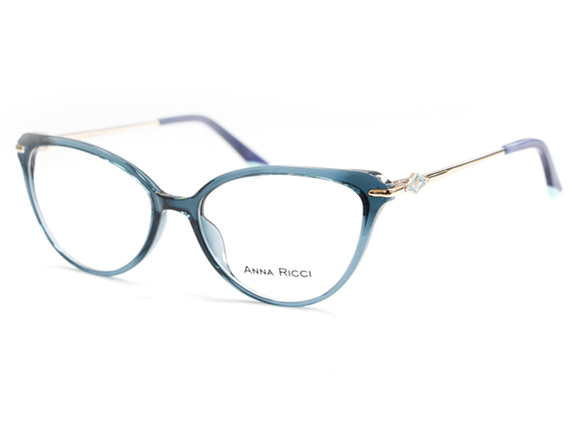 Rama optica Anna Ricci YX0666-53 C3, 2024, blue green, din Acetat, p/u femei