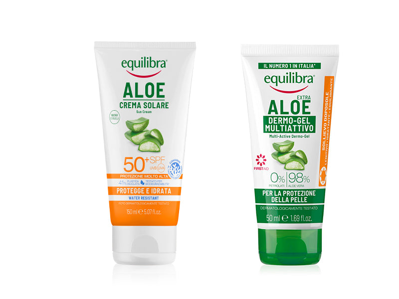 Equilibra Aloe Crema protectie solara SPF50 + Aloe Vera Gel