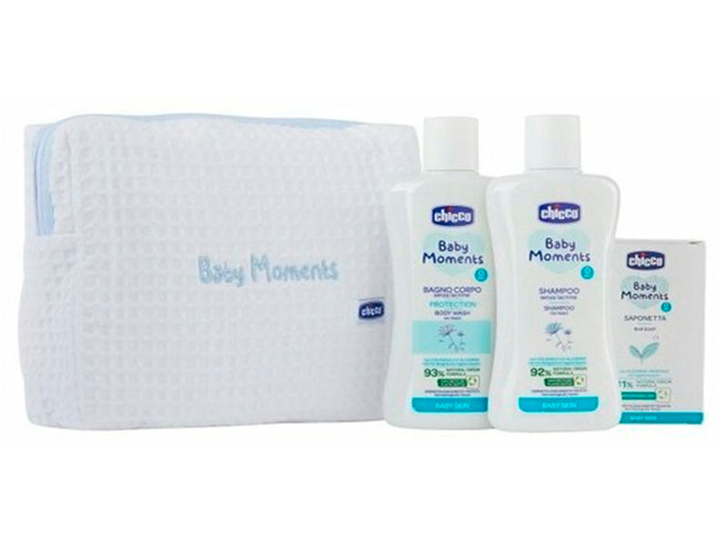 Chicco Beauty Bag Blue ( gel/samp200ml+ sampon 200ml + sapun 100g)