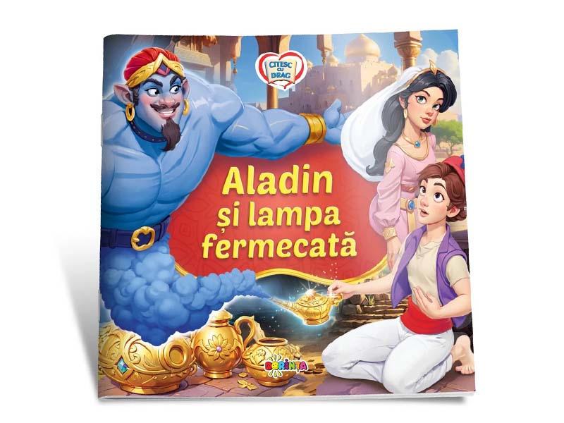 Carte Citesc cu drag Aladin si lampa fermecata