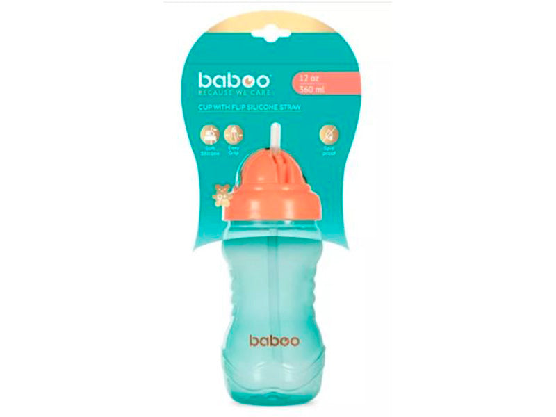 Baboo Кружка с силиконовым носиком синяя 9м+