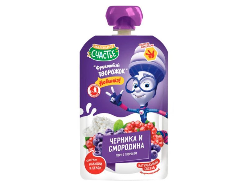 Fixiki Piure de brinza-afine-coacaza 85 g (6+)