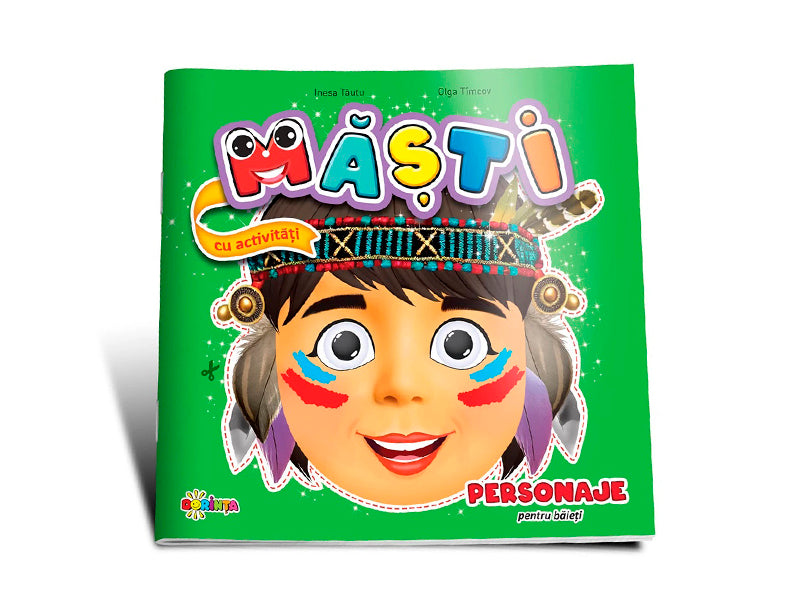 Carte Masti cu activitati  personaje pentru baietii c/b