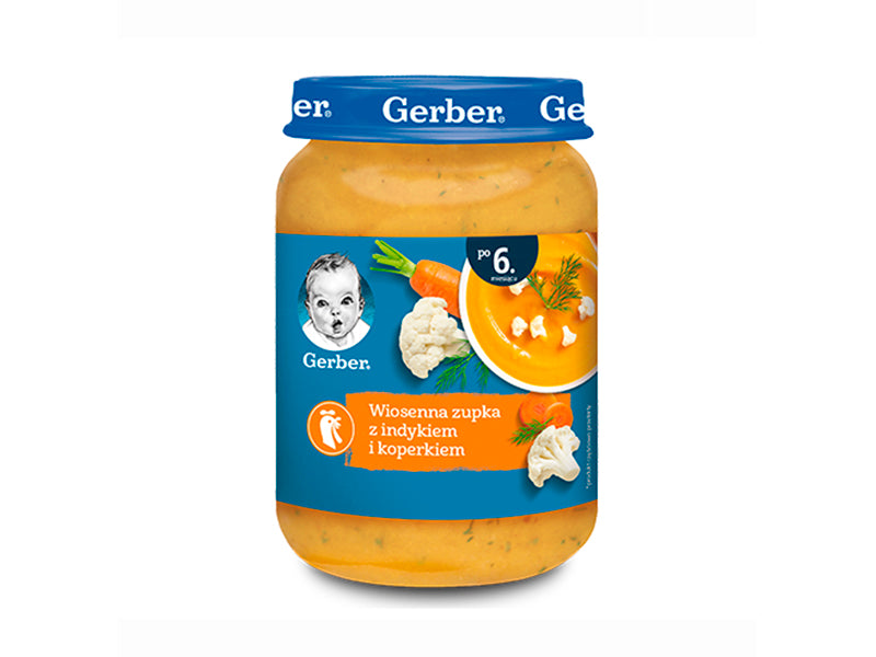 Gerber Pireu de supa de legume cu curcan