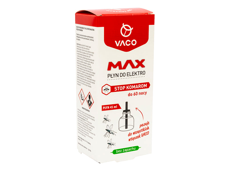 VACO MAX  lichid contra tintari 30+30  nopti gratis(pentru electrofumigator) 45 ml