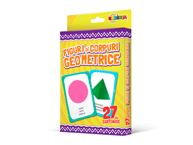 Carte 27 de cartonase. Figuri si corpuri geometrice