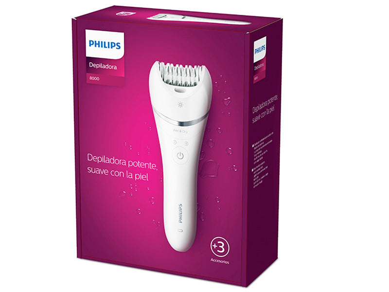 Philips PC Epilator Satinelle Advanced cu discuri ceramice, umed&uscat, fara fir, reincarcabil, opti light, BRE700/00