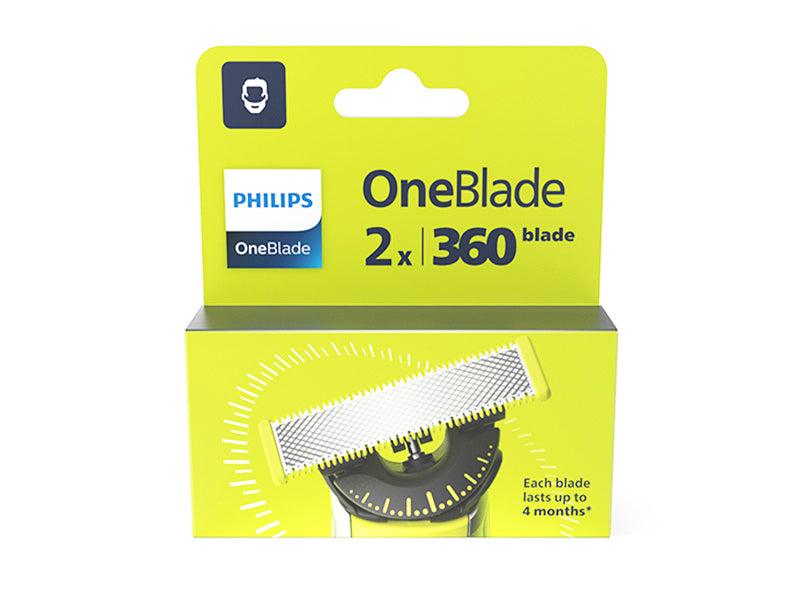 Philips PC Trimer rezerve OneBlade pachet cu 2 lame 360, durata de via?a 4 luni/ lama QP420/50