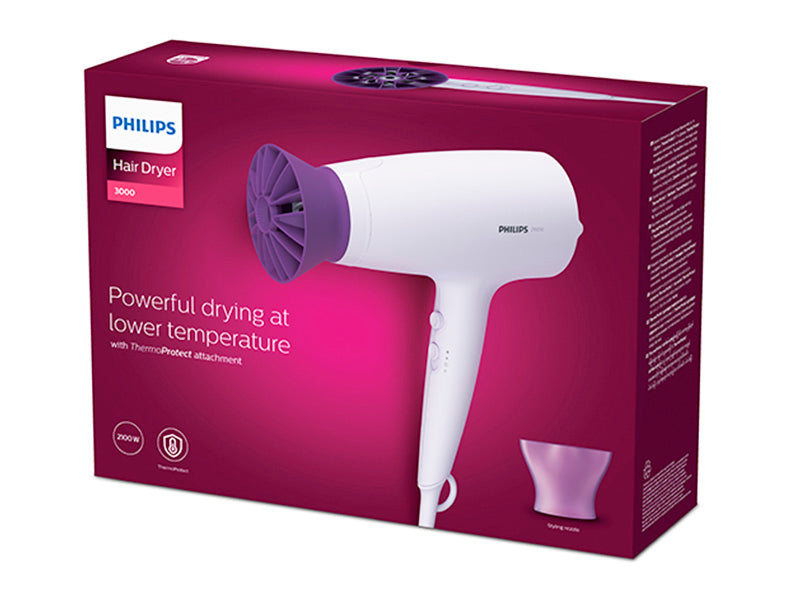 Philips PC Uscator de par Philips Seria 3000, 2100W, motor DC, 6 setari caldura/viteza BHD341/10