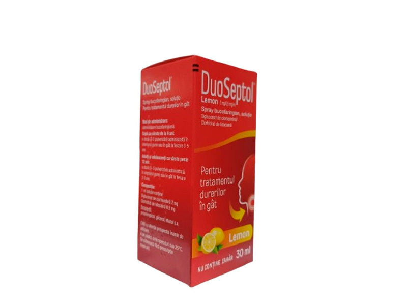 DuoSeptol Lemon 2mg 0 5mg Spray Pt Gat 30ml DuoSeptol Lemon 2mg 0 5mg Spray Pt Gat 30ml