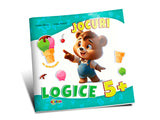 Carte jocuri logice 5+ cu autocolante