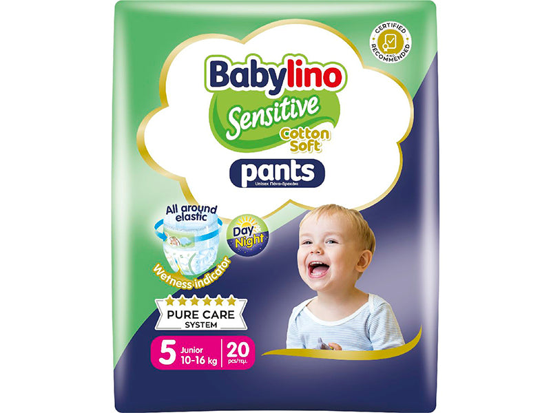 Babylino scutece-chiloti Sensitive Pants Unisex 5 (10-16kg) N20 new