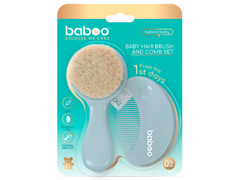 Baboo set perie si pieptine 0M+