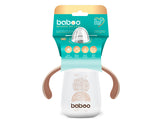 Baboo cana nasuc silicon cu maner 260ml Au Naturale cacao 6M+  8-023