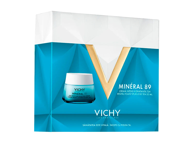 Vichy Trusa XMAS 2024 Mineral 89 Crema-booster hidratare 72H Light 50ml