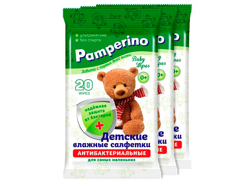 Pamperino Servetele umede pentru copii antibacteriene