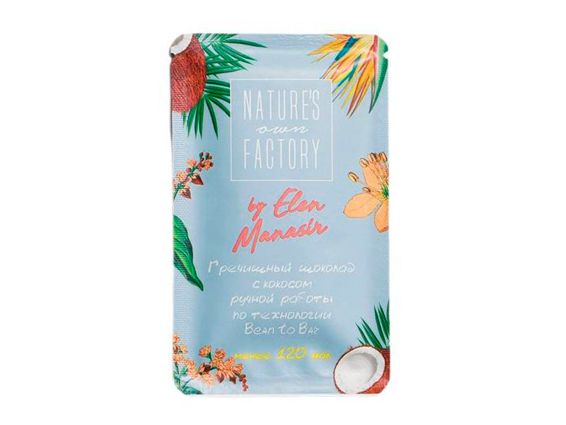 Natures own factory Ciocolata de hrisca cu nuca de cocos  20gr