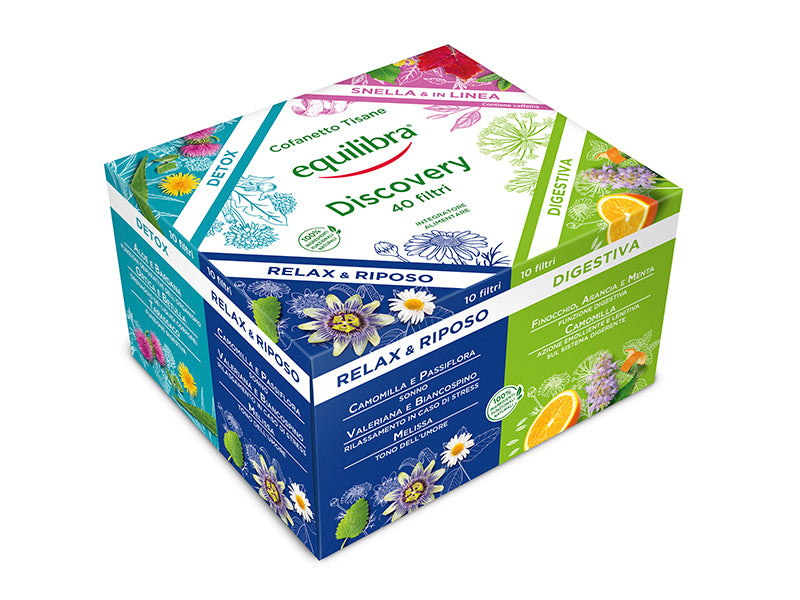 Equilibra Ceai Set Depurativ, Digestiv, Calmant-Relaxant, Slim&In-Line