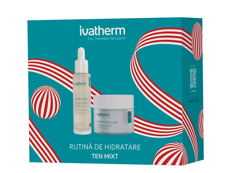 Ivatherm Pachet Aquafil Hydra Ser 30ml + Aquafil Hydra Light Crema 50ml (-70% din al doilea produs)