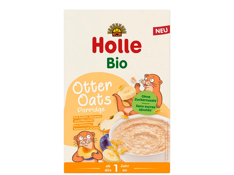 Holle Organic terci Otter de ovaz cu mere,banane (12luni+) 200g