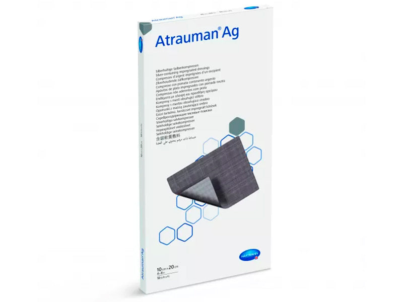 Hartmann Atrauman Ag Pansament impregnat cu unguent neutru si argint 10 x 20cm