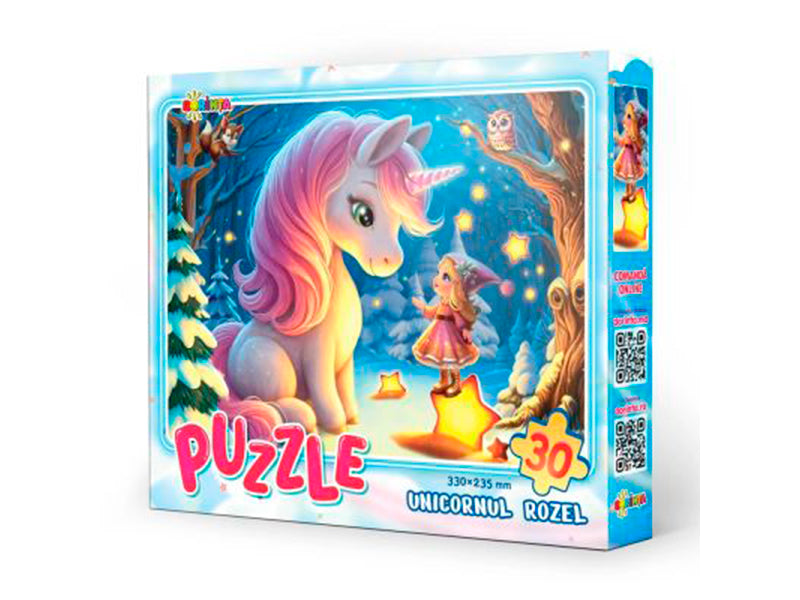 Puzzle Unicornul Rozel