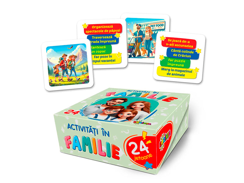 Carte 24 jetoane, activitati in familie