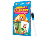 Carte 27 cartonase, animale salbatice, cartonase cu exercitii practice