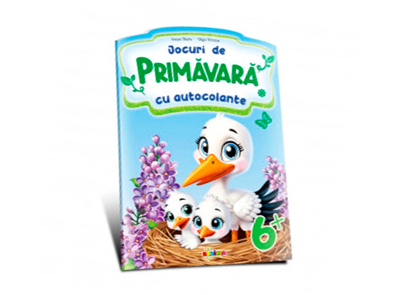 Carte jocuri de primavara cu autocolante 6+