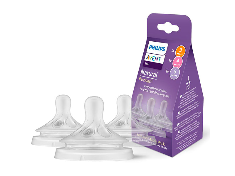 Philips Avent Natural Set de tetine cu flux natural 3 buc 