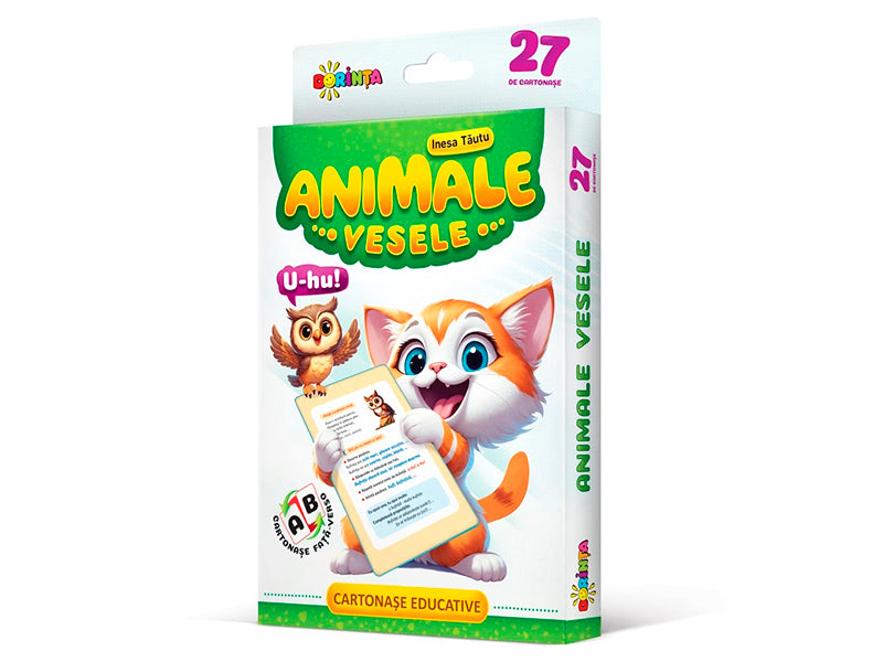 Cartonase educative, animale vesele