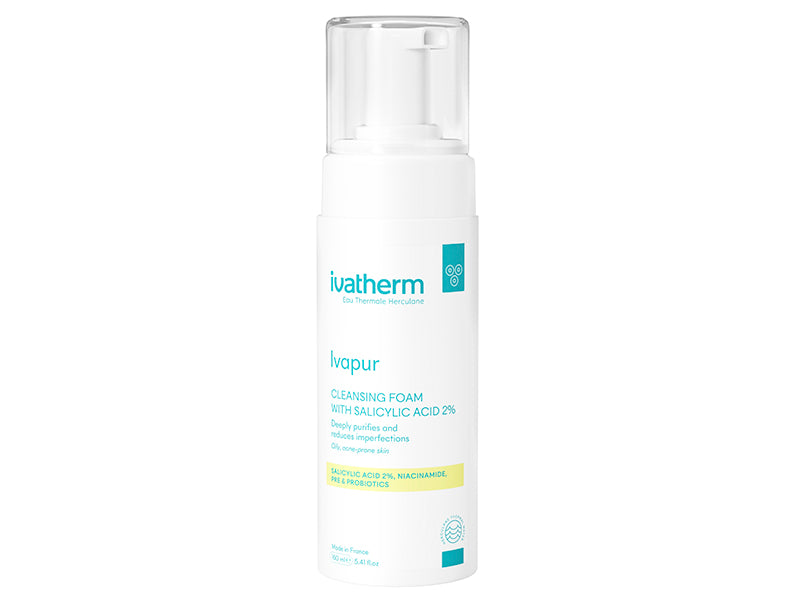 Ivatherm Ivapur Spuma de curatare cu Acid Salicilic 2% 160ml
