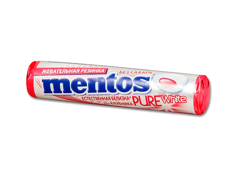 Mentos Guma Roll Pure White Capsuna 15.5g