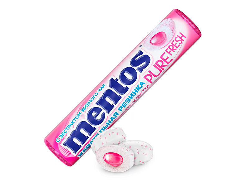 Mentos Guma Roll Pure Fresh Tutti Fruitti 15.5g