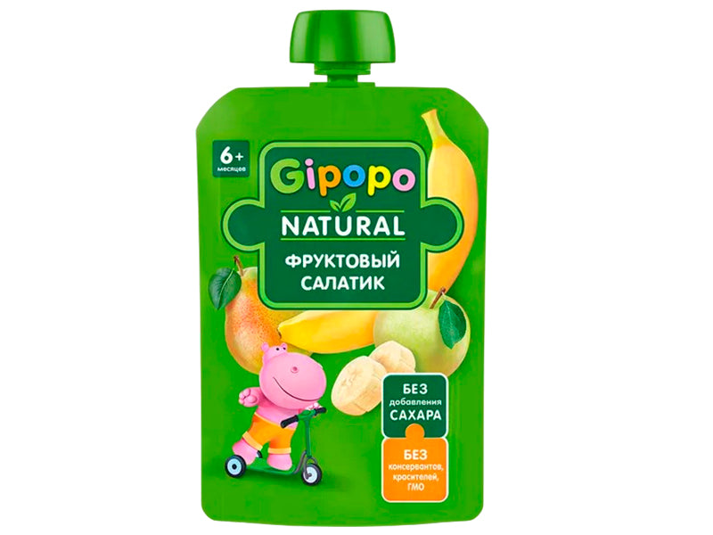 GIPOPO Pireu Salata Fructe, Mar, Para, Banan 90g