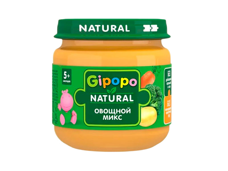 GIPOPO Pireu Morcov, Cartof, Broccoli 80g