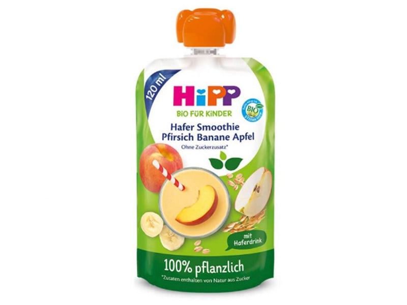 Hipp Smoothie Piersic-mere- banane cu ovaz